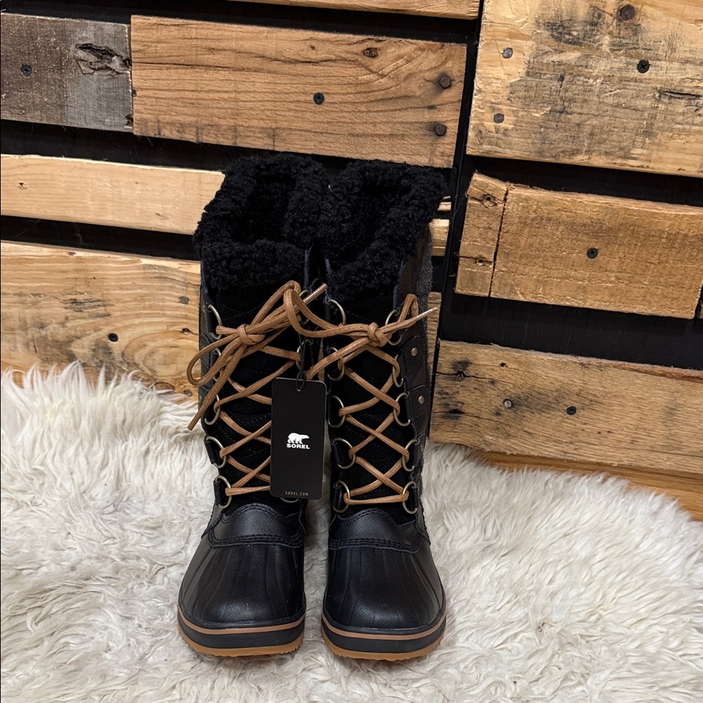 SOREL‎ Women's Tofino Il Waterproof Insulated Winter Boots, Black/Gum, 5.5 US